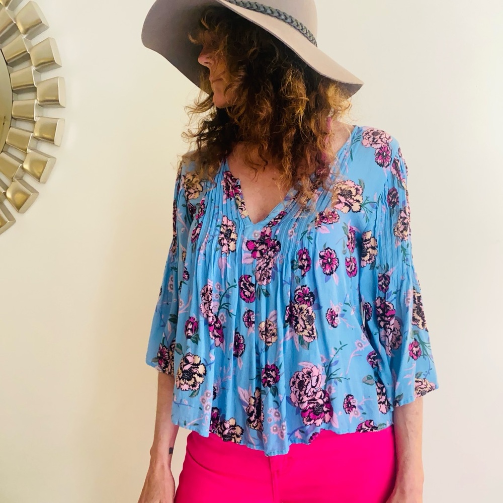 PATRONS OF PEACE  Floral Blouse